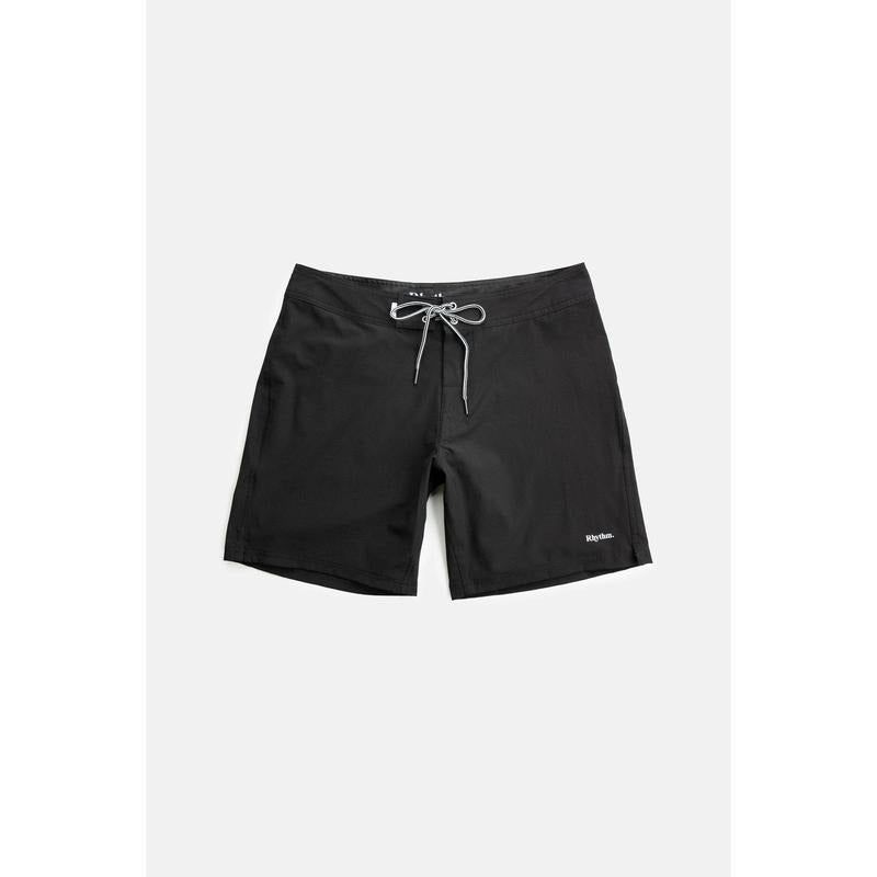 Rhythm Men's Black Classic Swim Trunks