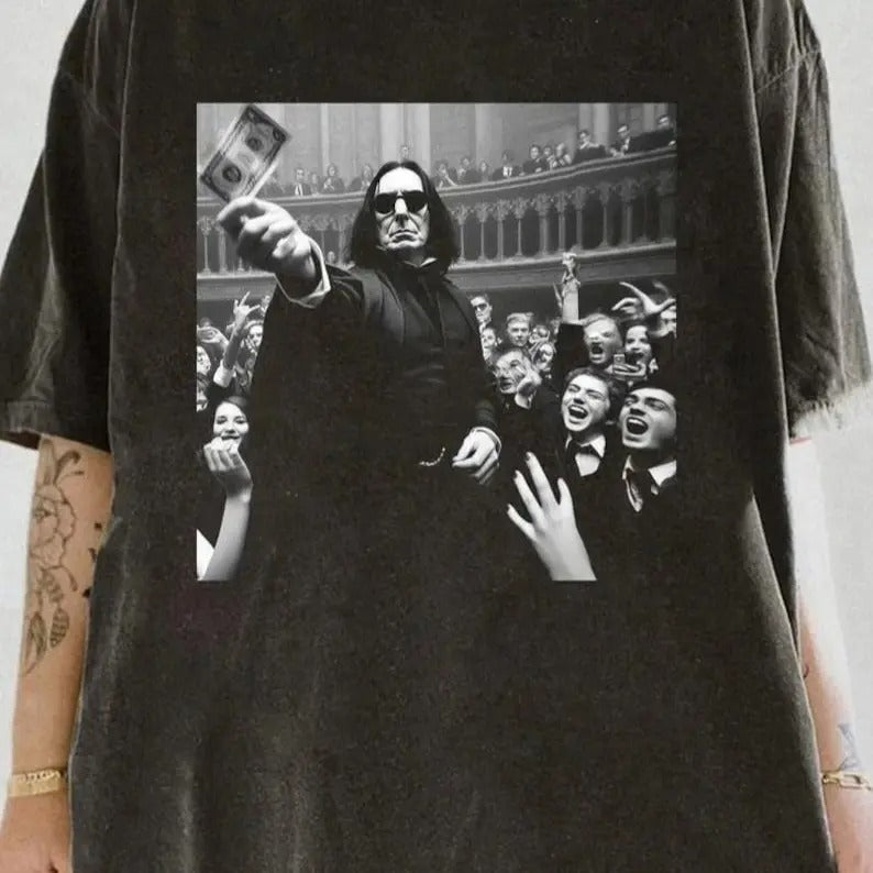 Rich Severus Snape Shirt, Funny Severus Snape Money T-Shirt, Wizard School Funny Meme Shirt, Movie Lovers Shirt