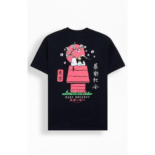 Riot Society Men's Snoopy Kanji T-Shirt - Multicolor