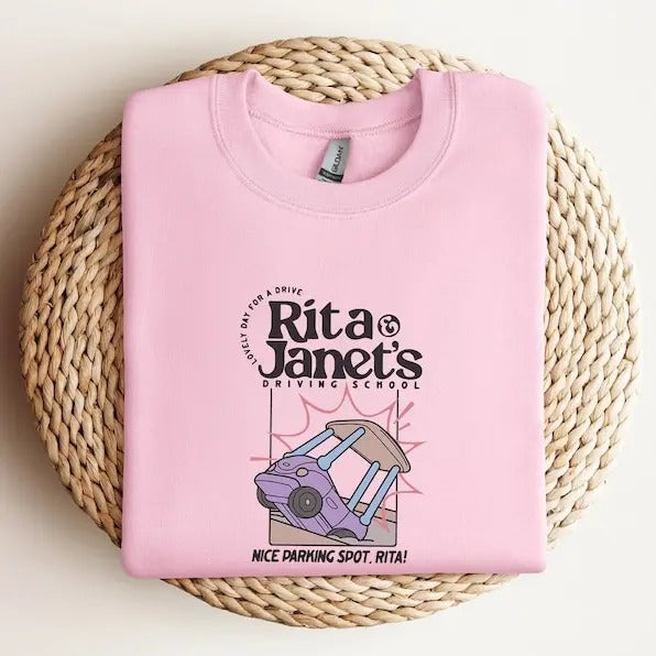 Rita and Janet's Driving School Sweatshirt,Janet and Rita Sweatshirt, Bluey Grannie Sweatshirt, Bluey Back To School Sweatshirt