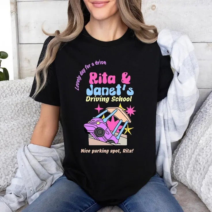 Rita and Janets Driving School Shirt, Bluey and Friends Tshirt, Bluey Cartoon Tee, Bluey and Bingo Shirt, Vintage 90s Shirt, Retro Tee