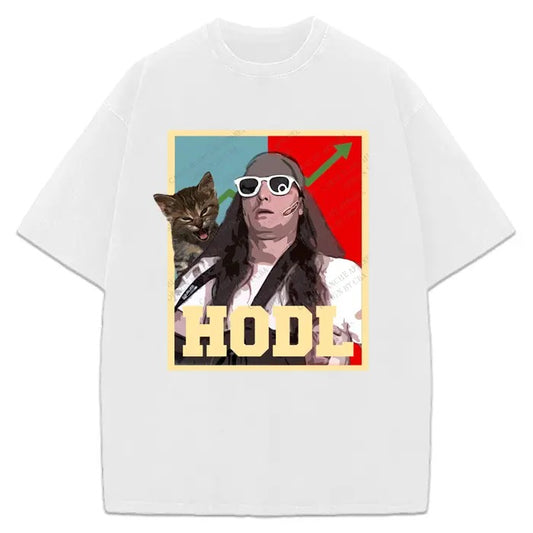 Roaring kitty GME DFV T-Shirt Keith Gill HODL Vintage Poster Design T-Shirt Crewneck Comfort