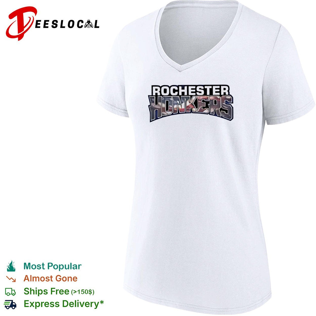 Rochester Honkers Northwoods League Baseball Team American Flag Pattern shirt