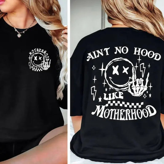 Rock Mom Sweatshirt, Ain't No Hood Like Motherhood, Funny Mothers Day Trendy Mom Sweatshirt, Sarcastic Sweatshirt, Rock Band Sweater