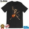 Rock and Roll Cat Playing Electric Guitar Heavy Metal Kitty T Shirt