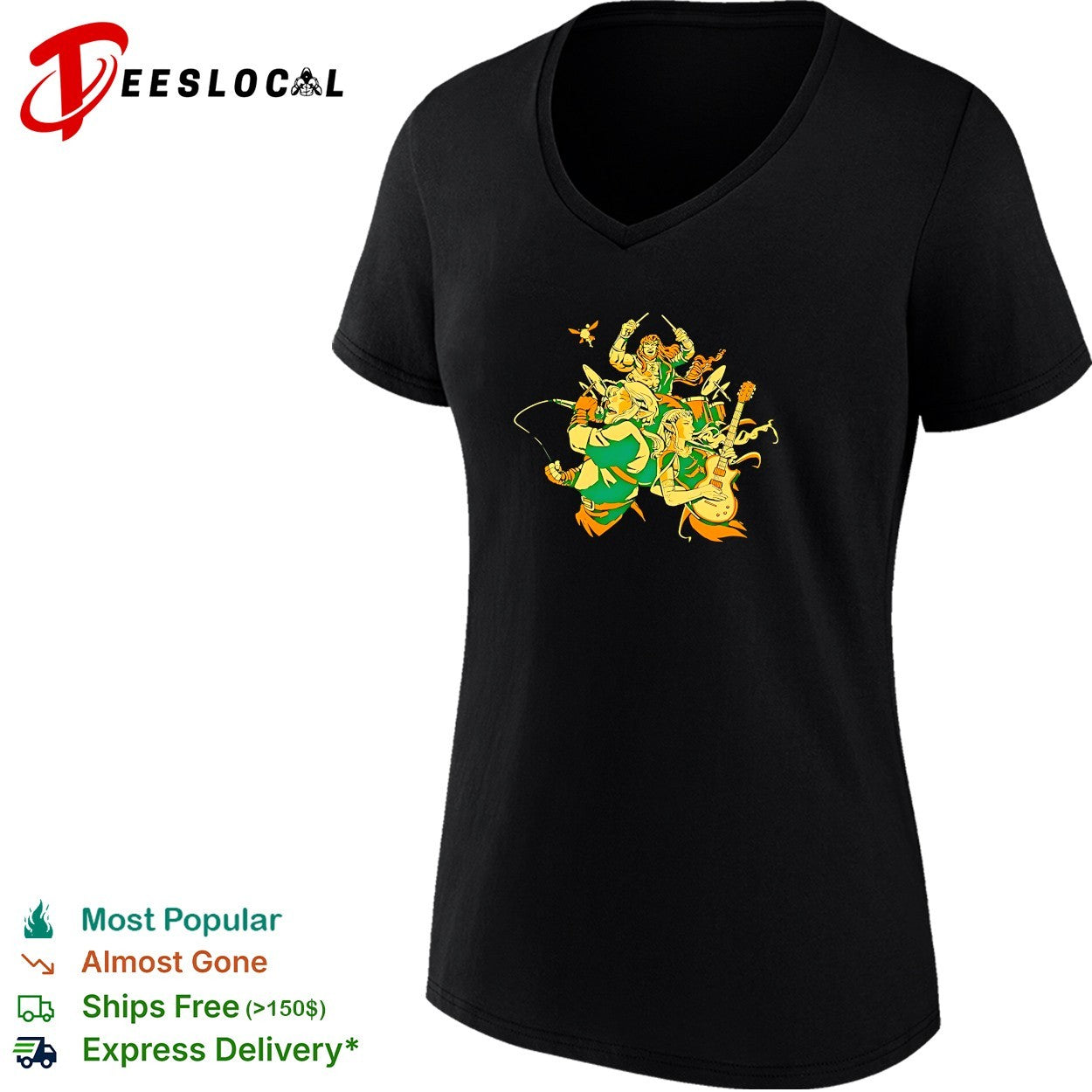 Rock band concert silhouette shirt