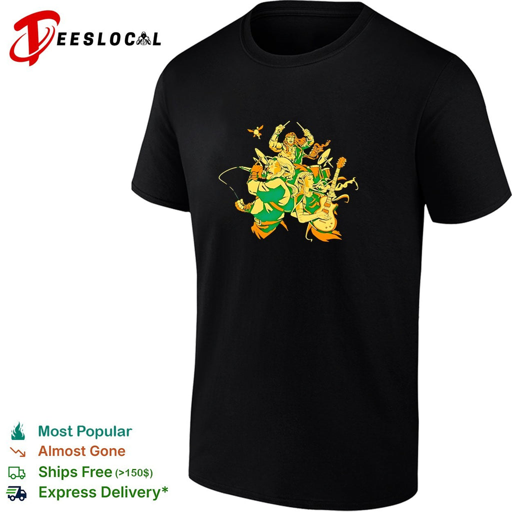 Rock band concert silhouette shirt