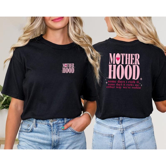 Rocker Mama Tee, Motherhood Sometimes I Rock It Sometimes It Rocks Me Shirt, Rocker Mom Gifts, Rock T-Shirt, Mama T-Shirt