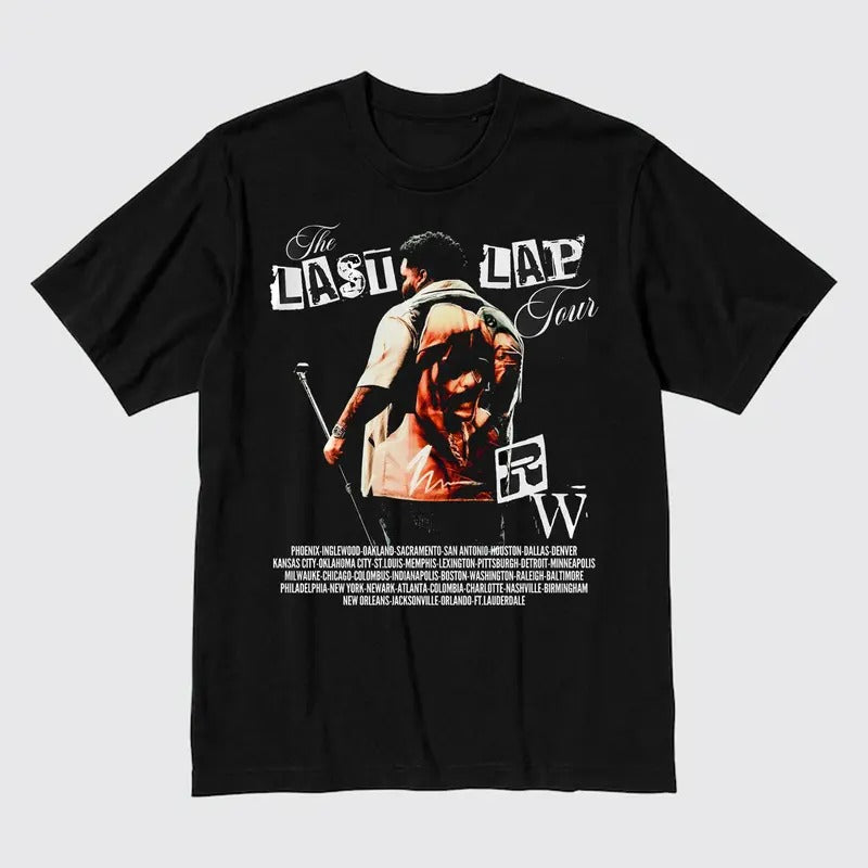 Rod Wave Last Lap Tour 2024 Graphic Tee - Retro Unisex Design