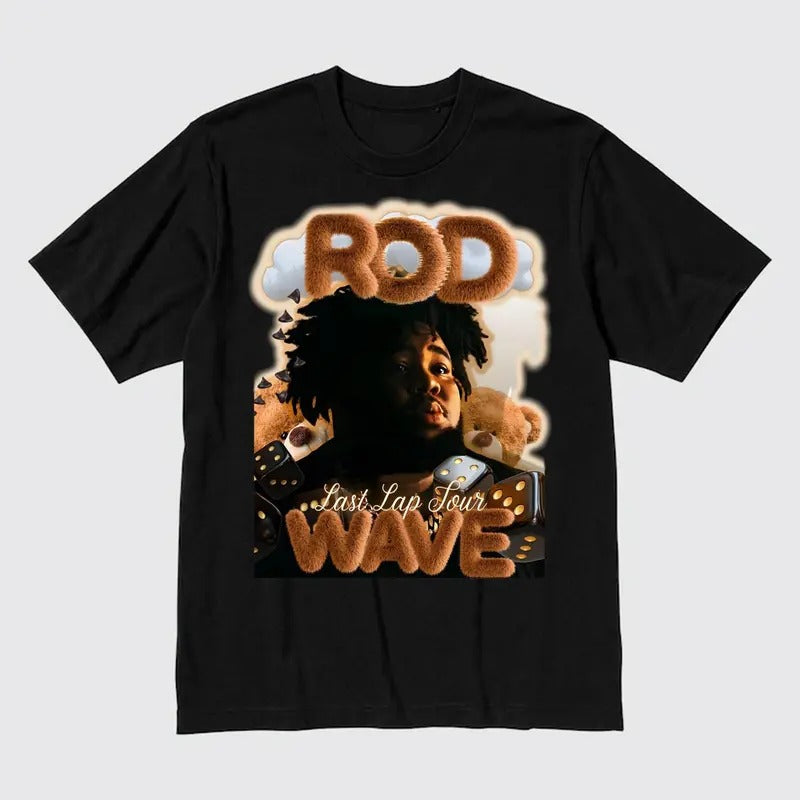 Rod Wave Last Lap Tour 2024 T-Shirt Unisex Cotton Tee For Fans