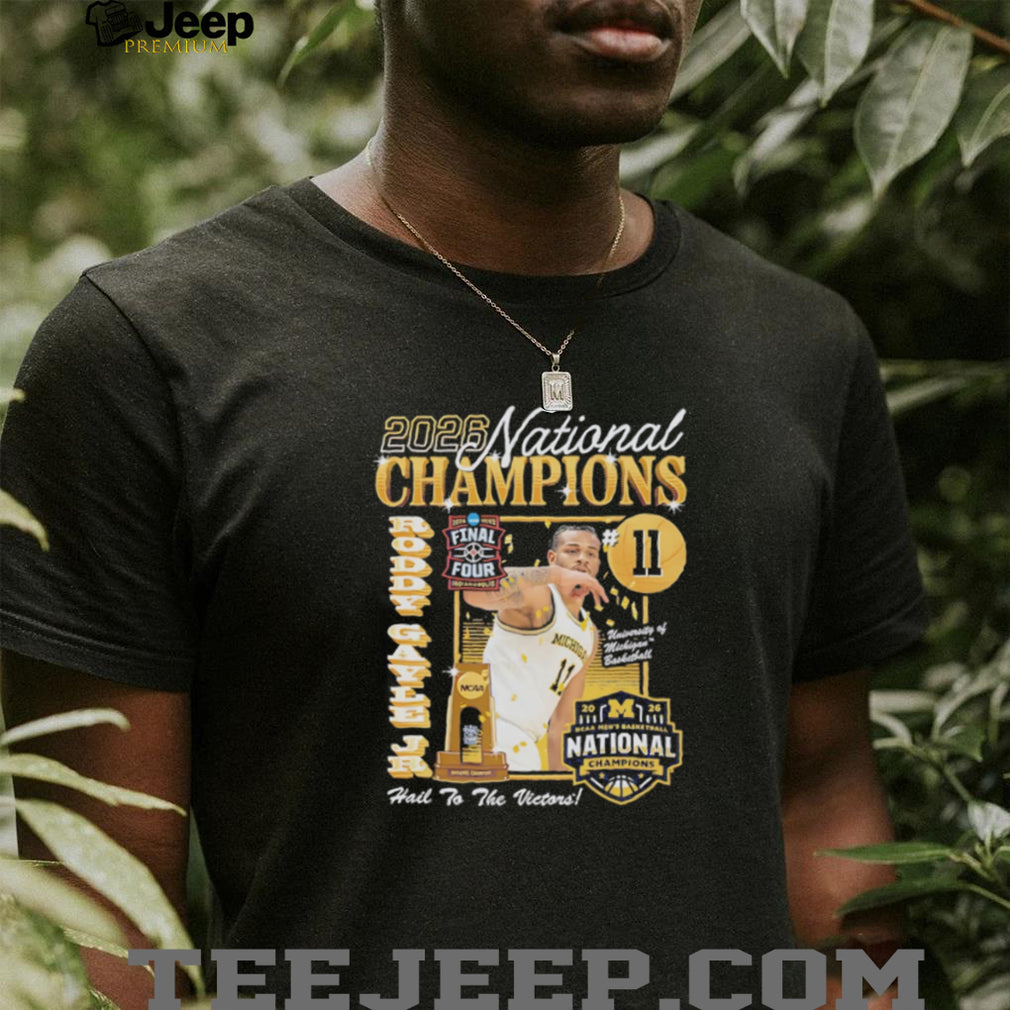 Roddy Gayle Jr Michigan Basketball 2026 National Champions T Shirt
