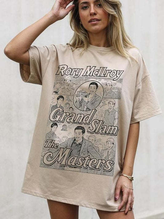 Rory McIlroy Grand Slam Golf Champion Shirt, Rory McIlroy Master Tournament Golf Shirt, Gift For Golf Lover, Gift for Mom, Menswear Top, women top, Gift For menswear, summer see tshirt, Classic Top