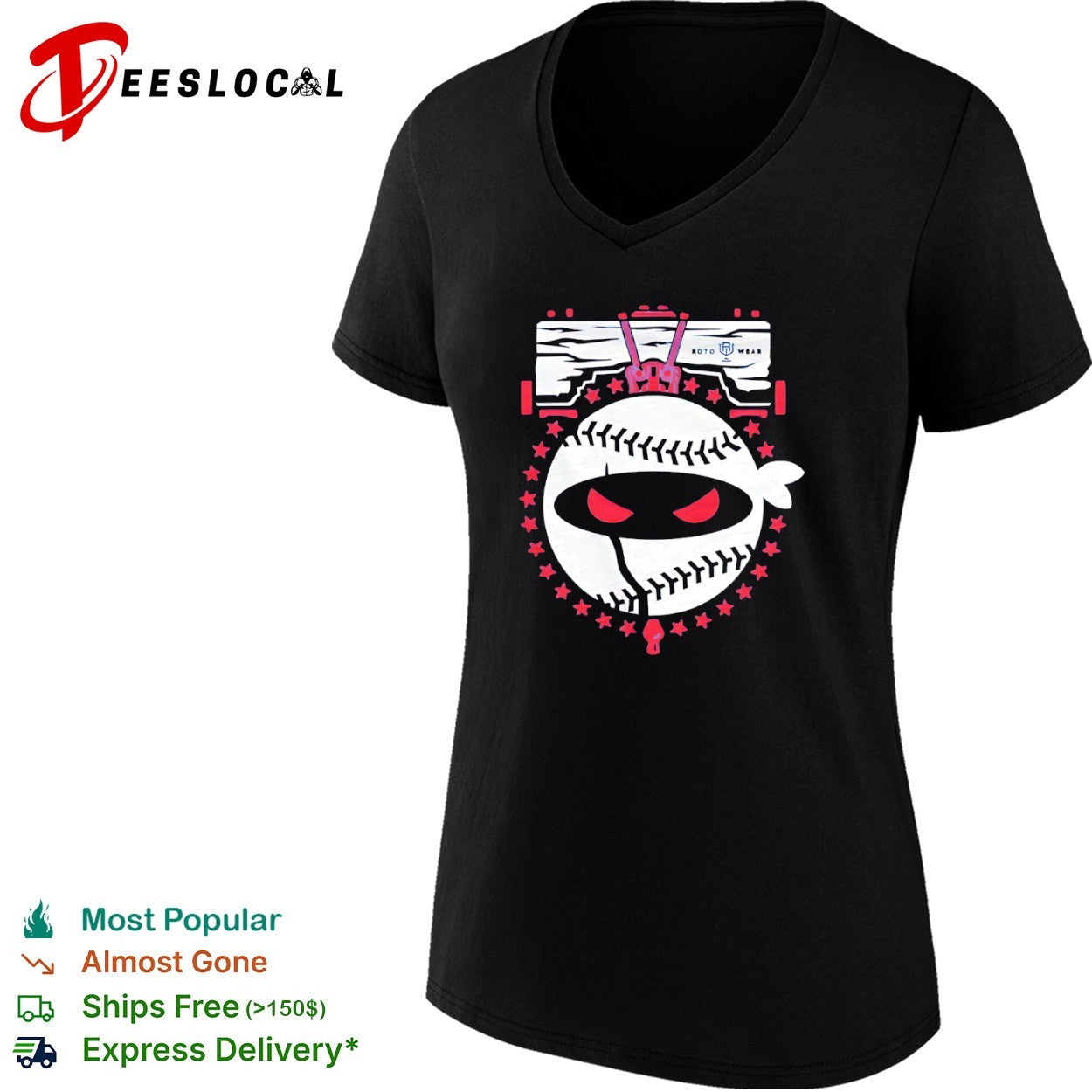 Roto Wear Ninja Baseball sports shirt