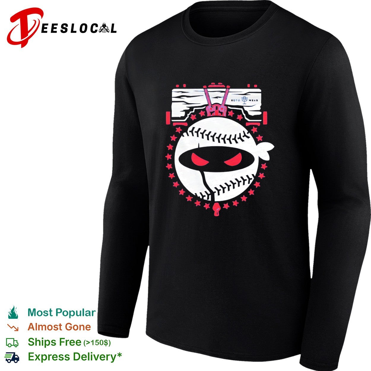 Roto Wear Ninja Baseball sports shirt