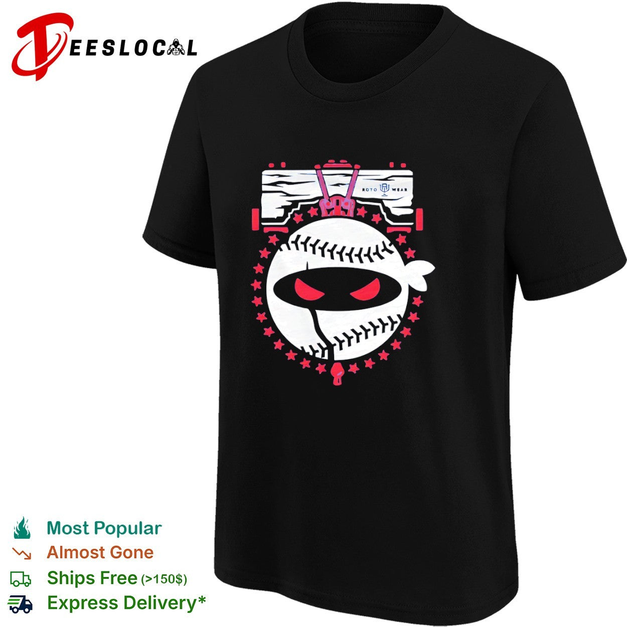 Roto Wear Ninja Baseball sports shirt
