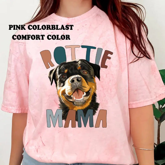 Rottie Mama Shirt ~ Unisex Dog Mama Apparel Relaxed Fit Printed In The USA Clothing Womenswear Casual Comfort Cotton Top Athletic Boho Chic