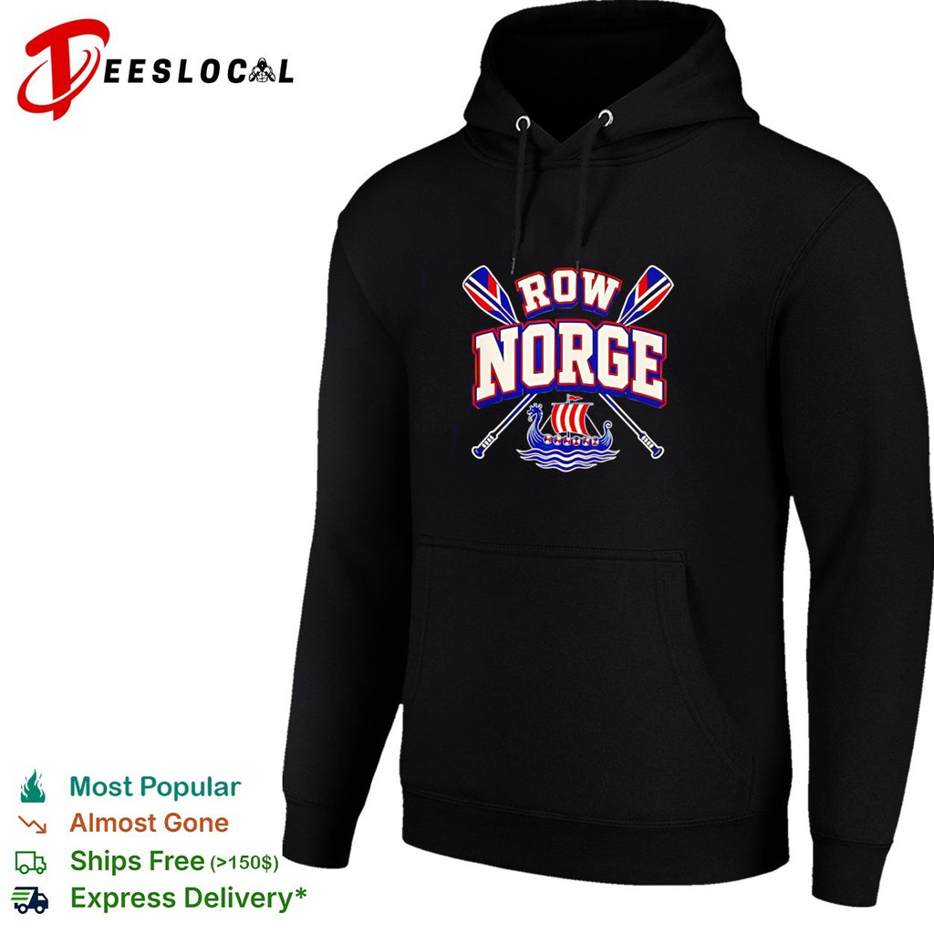 Row Norge viking ship flag shirt