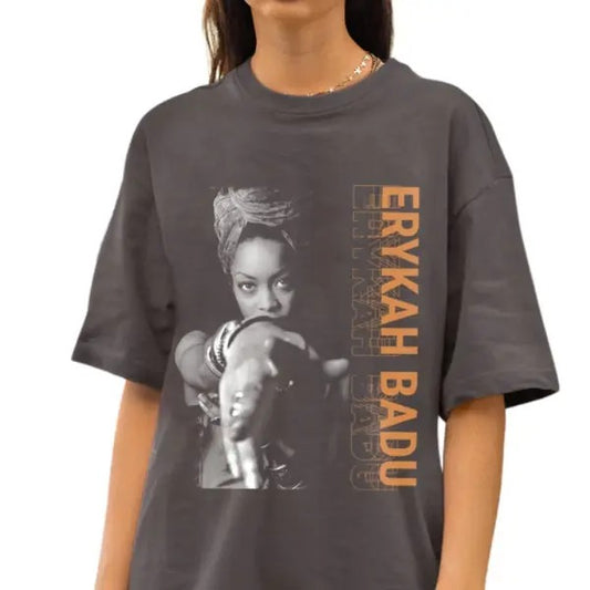 Rretro 90s Erykah Badu Shirt, HOT Music Tour Shirt, Erykah Graphic Unisex Top Tee, Gift for Men Women