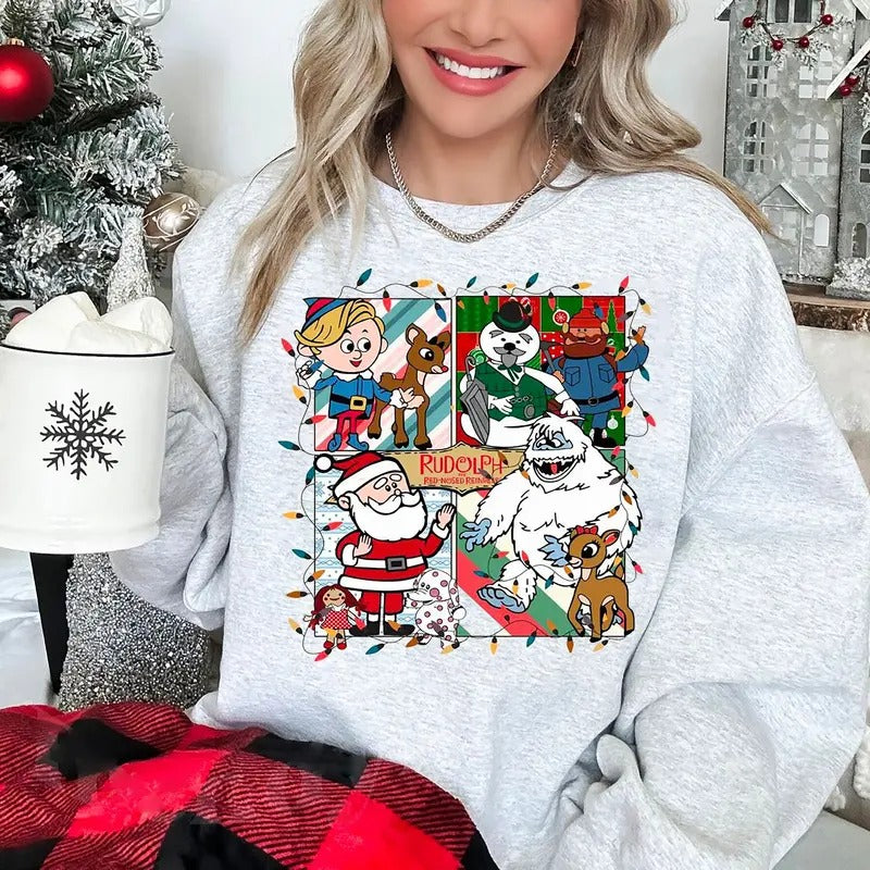 Rudolph Red Nosed Christmas Sweatshirt, A Bit Of A Misfit Hoodie, Rudolph Movie Characters Shirt, Christmas Cute Hoodie, Vintage Christmas Shirt, Rudolph Christmas Sweatshirt
