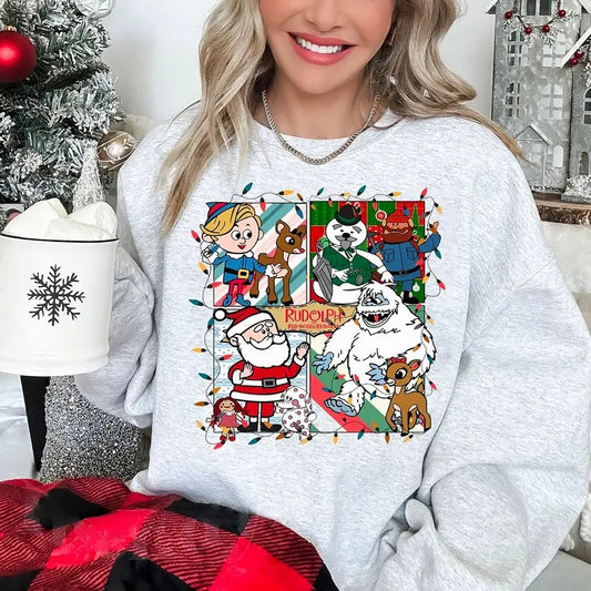 Rudolph Red Nosed Christmas Sweatshirt, A Bit Of A Misfit Hoodie, Rudolph Movie Characters Shirt, Christmas Cute Hoodie, Vintage Christmas Shirt, Rudolph Christmas Sweatshirt