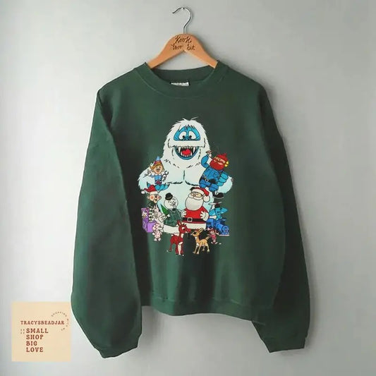 Rudolph Red Nosed Reindeer Sweatshirt, Rudolph Christmas Sweatshirt, Reindeer Cartoon Hoodie, Rudolph Xmas Tee, Gift for Christmas Shirt, merry christmas 90s Movies Crewneck Shirt, Christmas Shirt for Movies Lovers Tee, christmas TV Movie Shirt