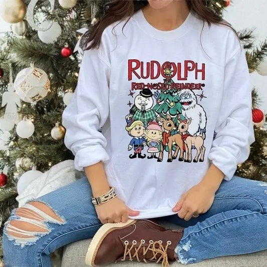 Rudolph The Red Nosed Reindeer Christmas Sweatshirt, Rudolph Sweatshirt, Rudolph Christmas Shirt, Vintage Christmas Movie Shirt