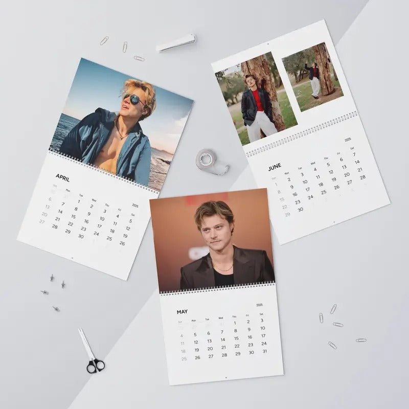 Rudy Pankow Calendar Vol.1 - 2025 Calendar, Wall Calendar 2025, Planner 2025, Rudy Pankow Fan Mug Gift, Unique Holiday Gift, Christmas Gift