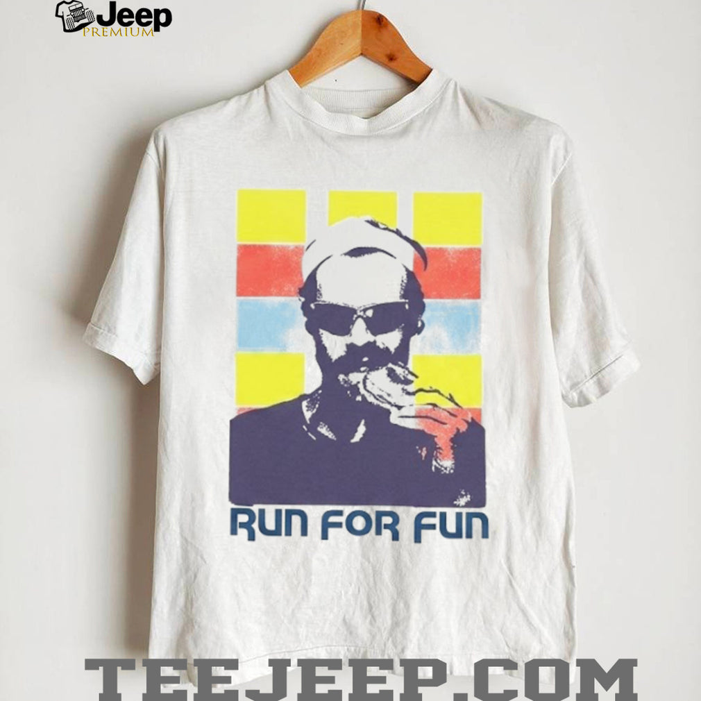 Run For Fun Retro Runner Sunglasses Graphic T Shirt
