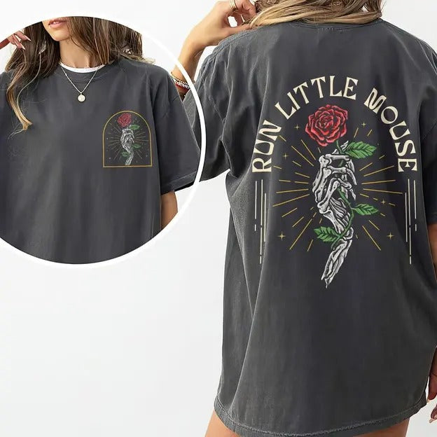 Run Little Mouse Haunting Adeline Shirt, Zade Shirt, Dark Romance Merch, Smut Reader, Smutty Book Shirt, Book Lover Gift