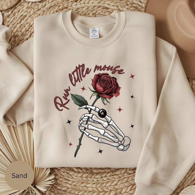Run Little Mouse Sweater, Bookish Shirt, Haunting Adeline Merch, Smutty Sweater, Cat and Mouse Duet Hoodie Gift, Zade...