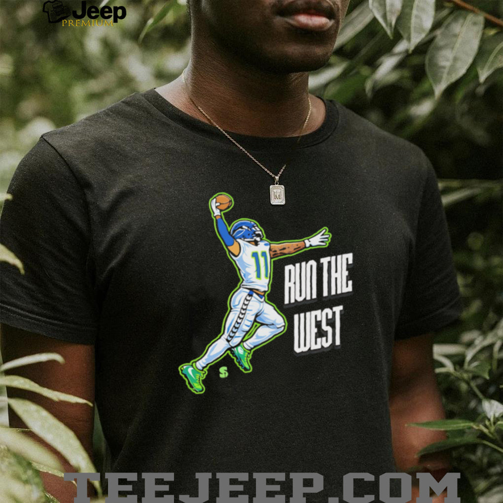 Run The West Seattle Football Number 11 Catch Illustration Men Fans Sports T Shirt
