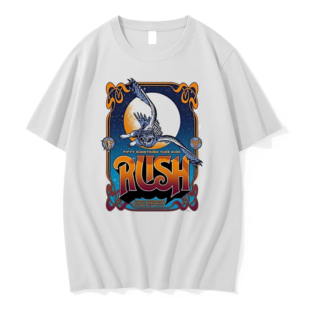 Rush Fifty Something Tour 2026 Climate Pledge Arena Seattle Washington October 10th 12th 2026 Tshirts