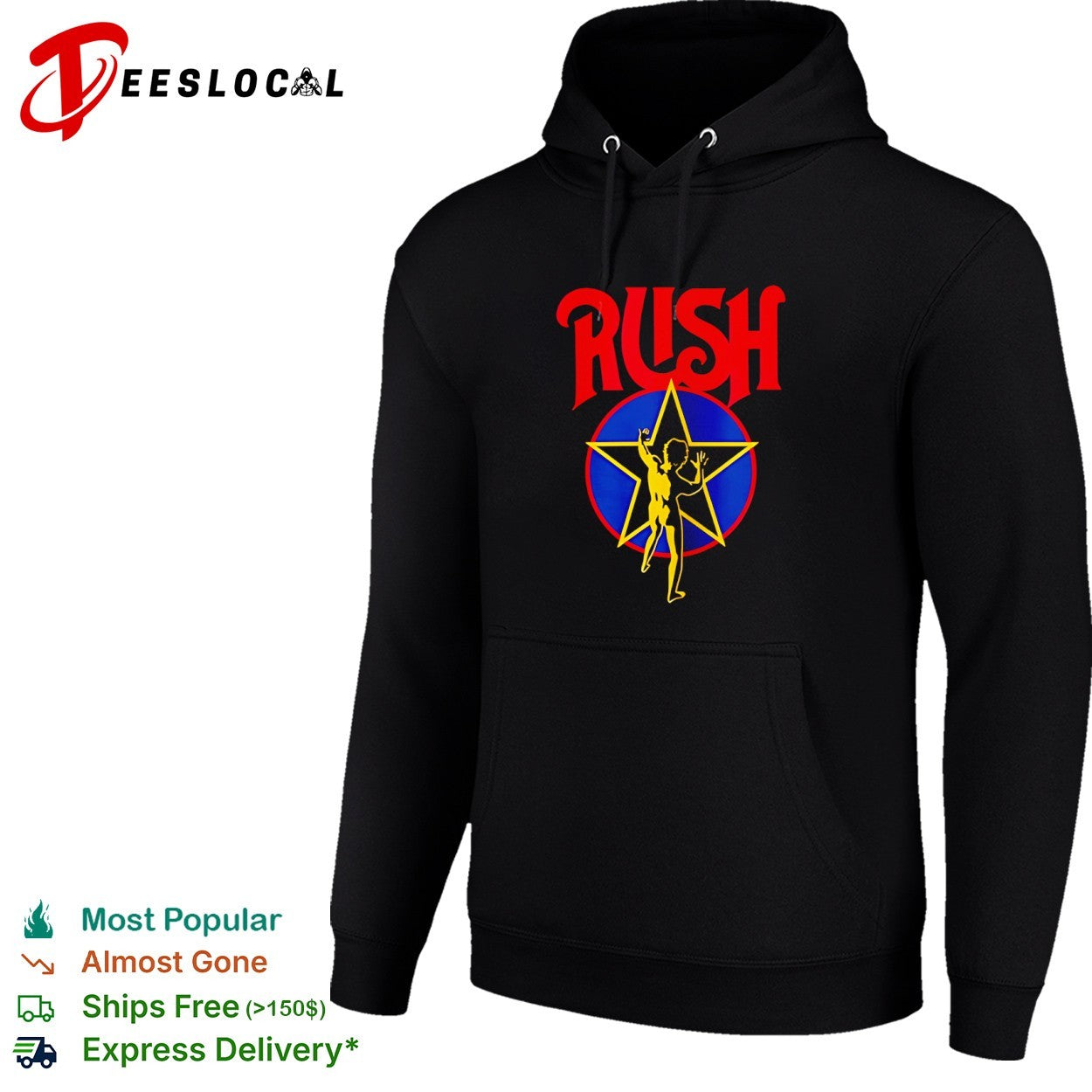 Rush starman red graphic shirt
