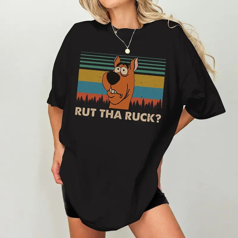 Rut Tha Ruck WTF Scooby Doo Lovers Movie Tee Vintage Shirt Cotton Top