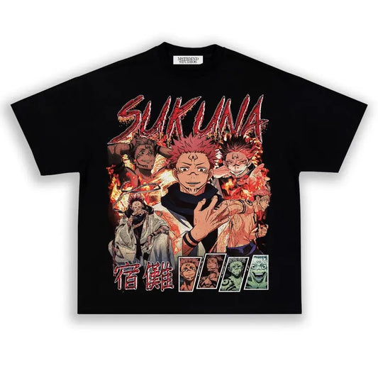 Ryomen Sukuna T-Shirt, Jujutsu Kaisen Shirt, Vintage Amine Tee, Hip Hop, Graphic Print Tee, Gift For Woman and Man Unisex T-Shirt, Streetwear, Crewneck, Heavy Cotton, High Quality, Gift for Friends, Many Colors Size S To XL, tiktok shop Sweatshirt, Hoodie