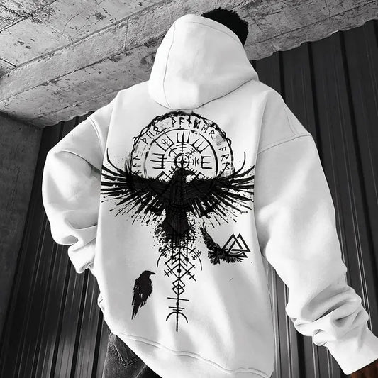 [S-5XL] Flying Pigeon With Clock Peace and Love Print Hoodie, Motorcycle Shirt, Streetwear Fashion, Unisex Casual Hoodie