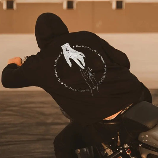 S-5Xl] Men Hand In Hand Moon Printed Designer Hoodie, Sweatshirt, Naughty Clothes Men, Comfort Errands, Classic Cotton Fabric Menswear, Women's Clothing, Sweatshirt Color, longsleeves shirt Graphic, Trendy Hoodie, Oversized Pocket Sport Sweaters