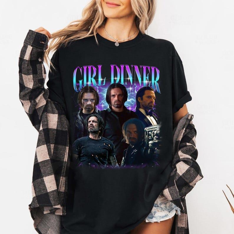 [SALE UP TO 40%] Bucky Barnes Thunderbolt Girl Dinner Shirt, Thunderbolt shirt, MCU shirt, Gift For Women and Man Unisex T-Shirt