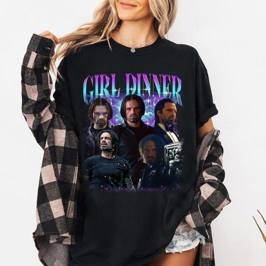[SALE UP TO 40%] Bucky Barnes Thunderbolt Girl Dinner Shirt, Thunderbolt shirt, MCU shirt, Gift For Women and Man Unisex T-Shirt