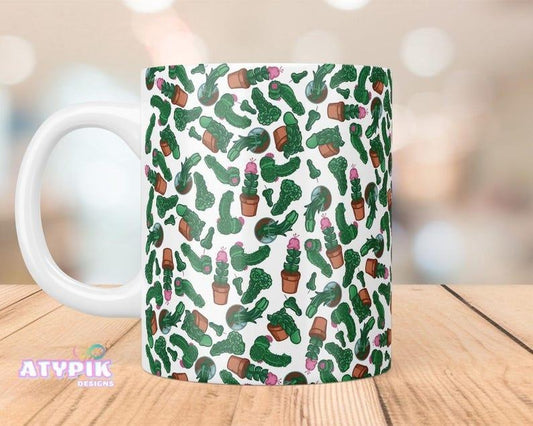 [SALE UP TO 50%] Cactus funny pnis Plant Mug Wrap Png Design 11-15 OZ printable Design