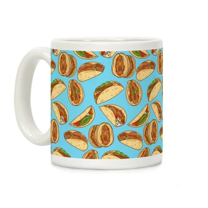 [SALE UP TO 50%] Taco Vulvas Pattern Coffee Mug 11oz-15oz, Funny Coffee Mug, Printed in the USA, Handy for Coffee and Tea - Reusable