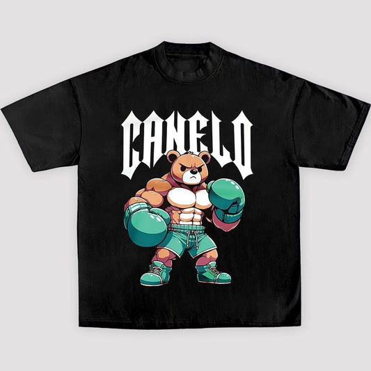 SAUL CANELO ALVAREZ BOXING BEAR TEE, New Boxing Tee, Sweaters Hoodies Boxing, Boxer Tee, Sports Shirt, UFC Shirt  Hoodie Sweatshirt Streetwear
