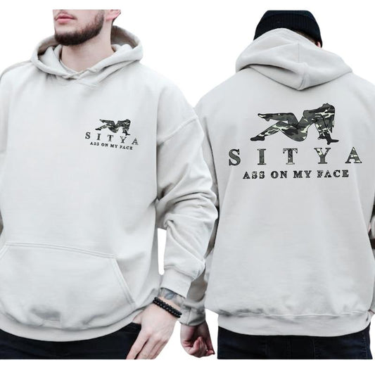 SITYA Camo Hoodie, Sweatshirt, T-Shirt, 2 Sides Print Unisex Sweater for Outdoor Activities - Sweaters, Menswear Pullover Streetwear
