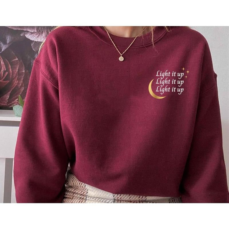 SJM -Original Design- Light It Up Sweatshirt, Crescent City sweater, House of Earth and Blood, Bookish sweatshirt, Light...