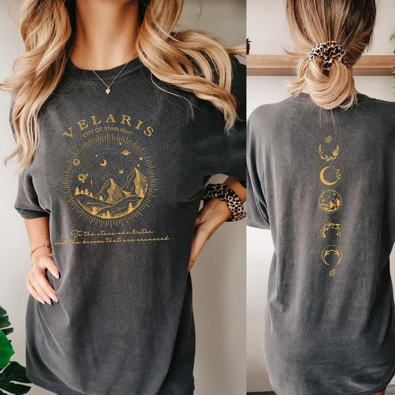 SJM VELARIS Comfort Colors Shirt,  Original Design, VELARIS Shirt, City of Starlight, The Night Court, SJM merch Hoodie,...