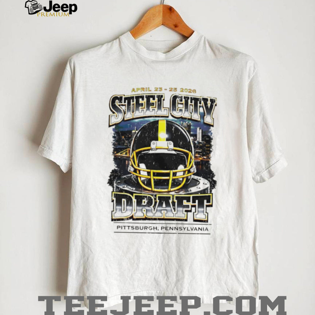 ST shirtl City Draft 2026 Pittsburgh Pennsylvania Football Helmet T Shirt