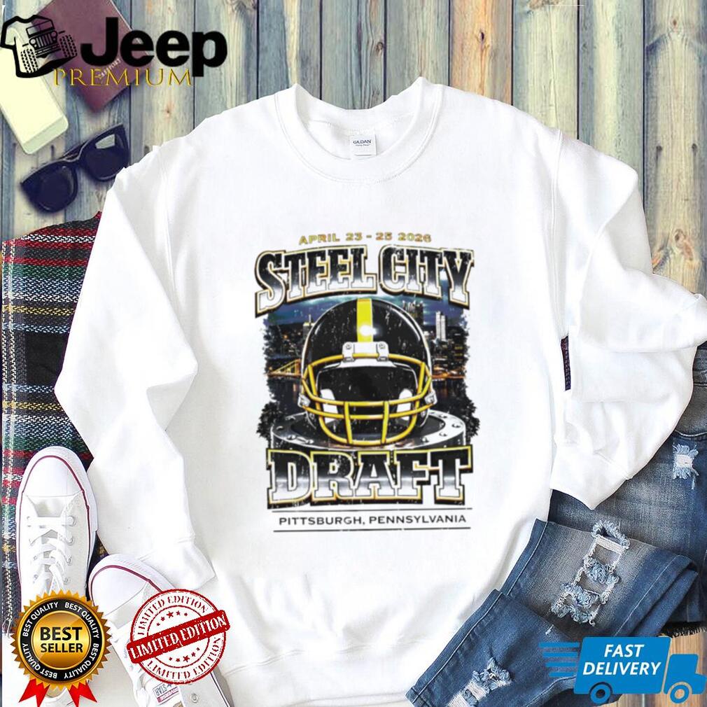 ST shirtl City Draft 2026 Pittsburgh Pennsylvania Football Helmet T Shirt