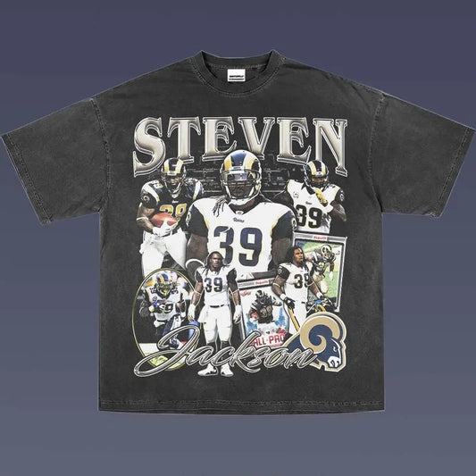 STEVEN JACKSON 1.0 VINTAGE TEE | AMERICAN FOOTBALL | GIFT FOR FAN