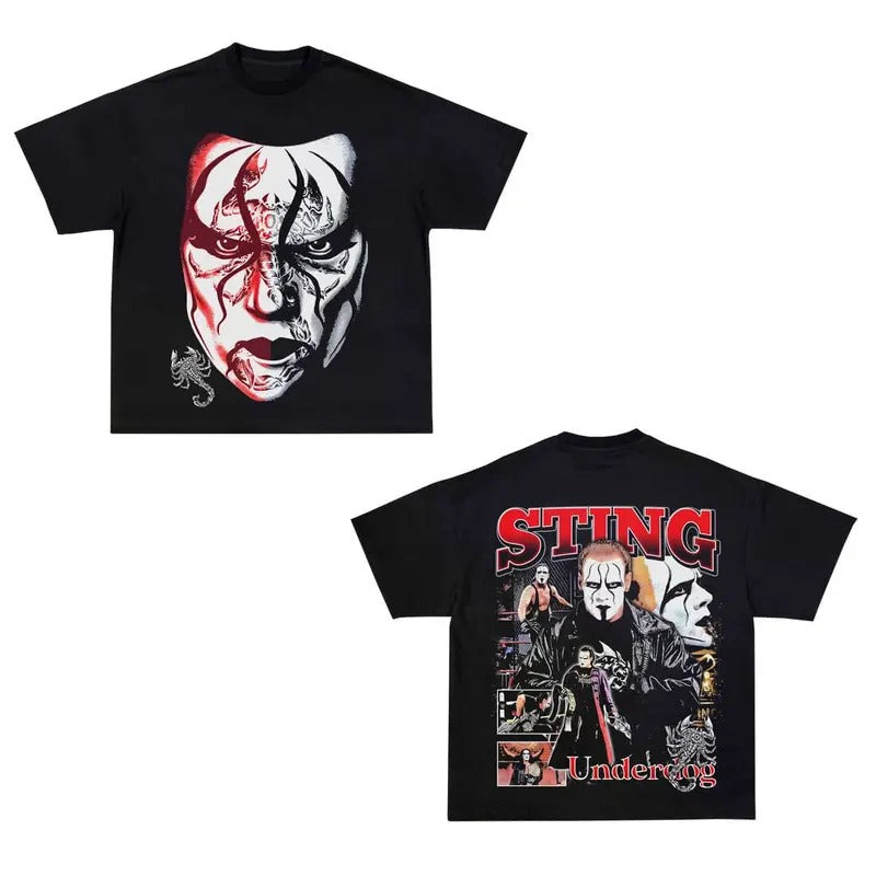 STING TEE Wrestling Tee, Wrestling Graphic Tee, WWE Shirt, MMA Shirt, Sports T-shirt, Athlete Shirt, Wrestling Gift, Gift for Him Gift For Her Hoodie Sweatshirt