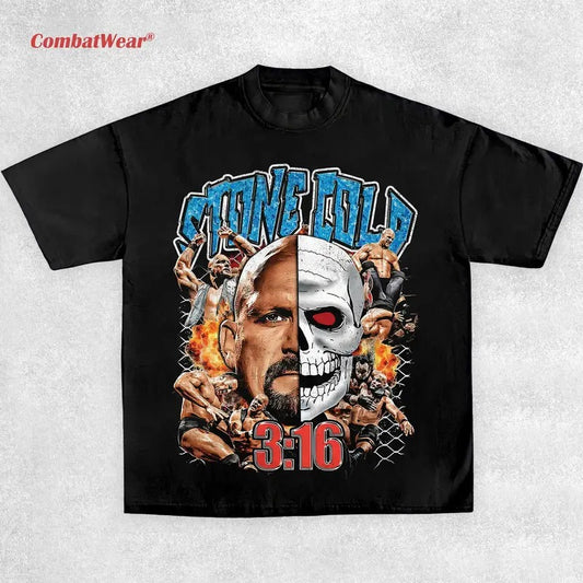 STONE COLD 3:16 TEE, Wrestling Tee, Wrestling Graphic Tee, Wrestler Shirt, Sports Shirt, Vintage Wresting Shirt, Wrestling Gift
